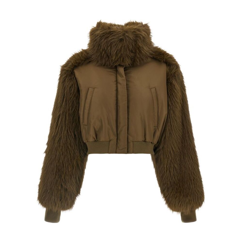 Fabiana Filippi Bicolor Virgin Wool Women's Bomber